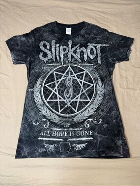 Gildan Black and White Slipknot Graphic Tee - "All Hope Is Gone"